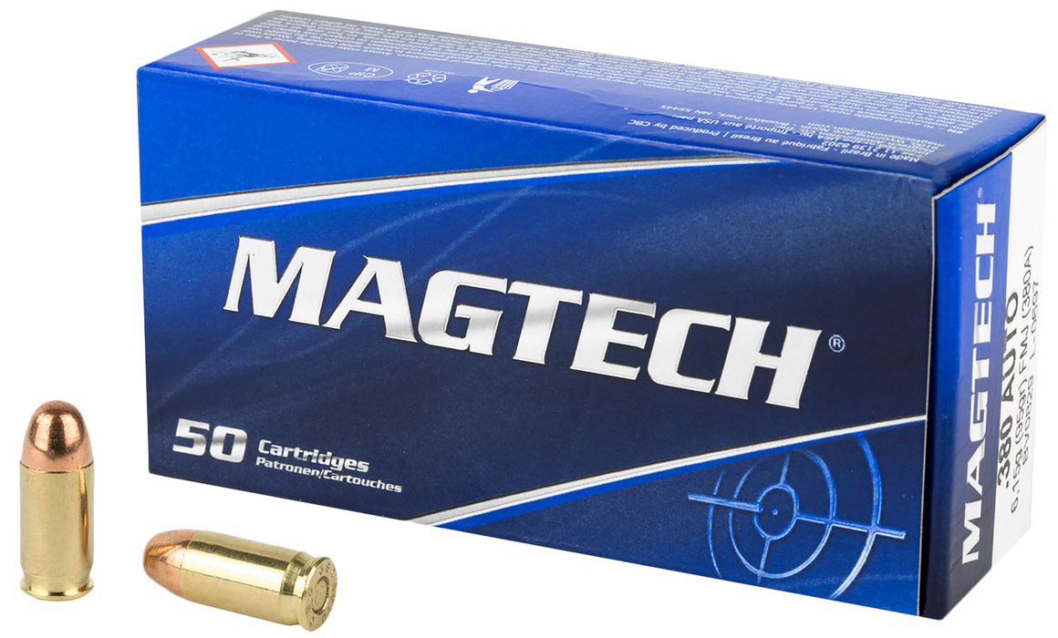 Magtech 380A Range/Training 380ACP 95gr Full Metal Jacket 50 Per Box/20 Case