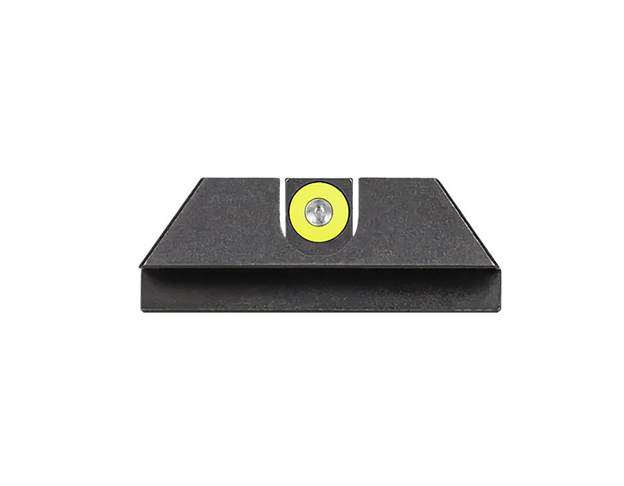 Night Fision GLK003014YGZ Tritium Night Sights For Glock  Green Tritium Yellow Outline Front Sight- Black/Blank Rear Sight Glock Glock 42/43/43X