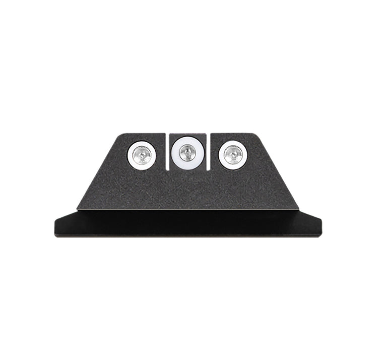 Night Fision SAW201003WGW Tritium Night Sights for Smith & Wesson  Green Tritium White Outline Front Sight-Green Tritium White Outline Rear Sight M&P/M&P M2.0