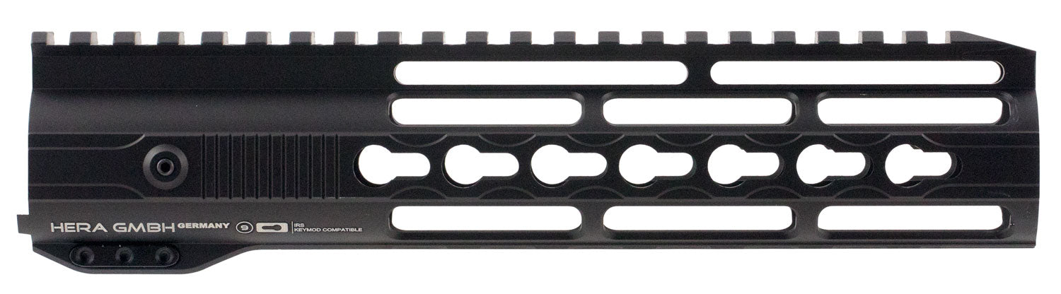 Hera Arms 110516 IRS Handguard 9" Keymod Style Made of Aluminum with Black Anodized Finish for AR-15, M4