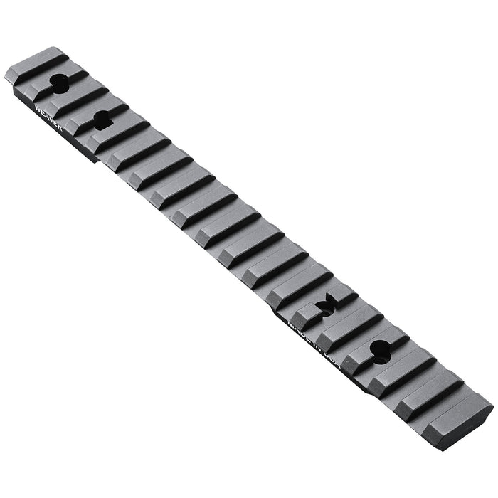 Weaver Mounts 99480 Multi-Slot Base  Extended Black Anodized Aluminum Fits Winchester 70 Long Action