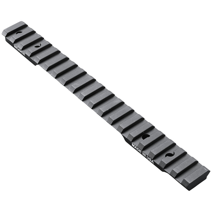 Weaver Mounts 99490 Multi-Slot Base  Extended Black Anodized Aluminum Fits Savage 110/111/112/114/116 Long Action 20 MOA