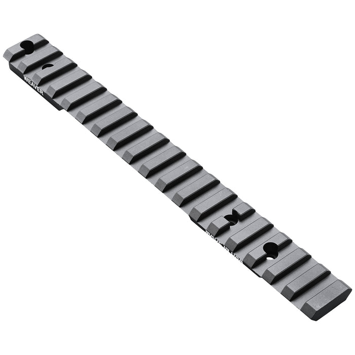 Weaver Mounts 99502 Multi-Slot Base  Extended Black Anodized Aluminum Fits Remington 700/Howa 1500 Long Action 20 MOA