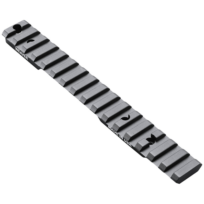 Weaver Mounts 99503 Multi-Slot Base  Extended Black Anodized Aluminum Fits Remington 700 Short Action