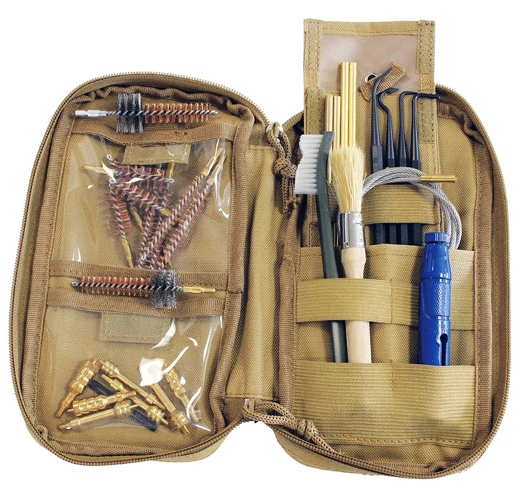 Birchwood Casey 41651 Range Cleaning Kit Handgun/Rifle 29 Pieces Tan