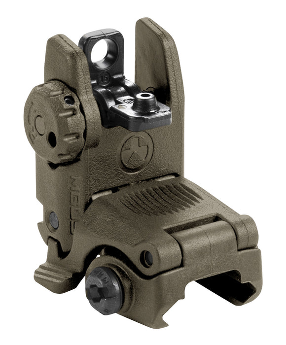 Magpul MAG248-ODG MBUS Sight Rear  Olive Drab Green Folding for AR-15/M16