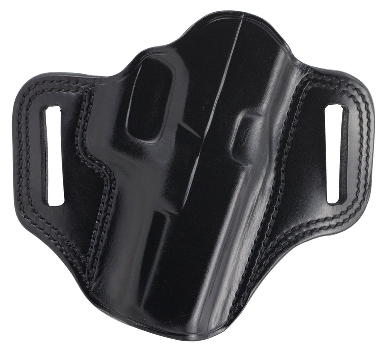 Galco CM228B Combat Master  OWB Black Leather Belt Slide Compatible w/Glock 20/21/37, Belt 1.75" Wide Right Hand