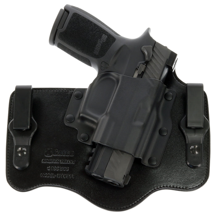 Galco KT820B KingTuk Deluxe IWB Black Kydex/Leather UniClip Fits Sig P320 Fits Sig P320 Compact Fits Beretta APX Right Hand