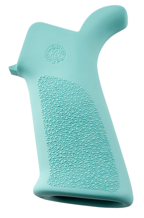 Hogue 13034 OverMolded Beavertail Cobblestone Aqua Blue Rubber Pistol Grip for AR-15, M16