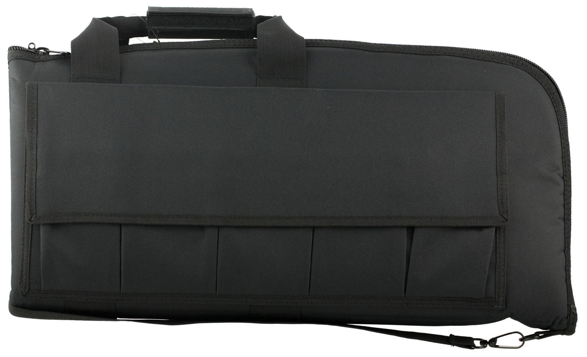 NcStar CV290746 VISM Rifle Case Black PVC Nylon w/ ID Holder Foam Padding Double Zippers & Mag Pouches