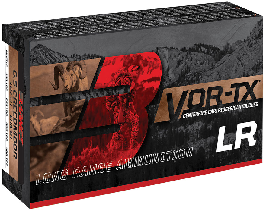 Barnes Bullets 30232 VOR-TX Long Range 6mm Creedmoor 95 gr 3150 fps LRX Boat-Tail 20 Bx/10 Cs