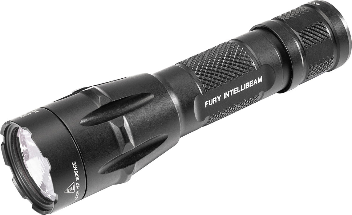 SureFire FURYIBDF Fury Intellibeam Black Anodized Aluminum White LED 15/1500 Lumens 255 Meters Range