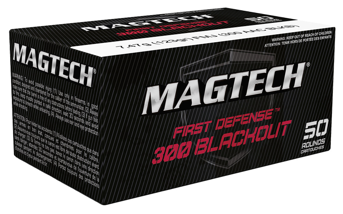 Magtech 300BLKB Tactical/Training  300 Blackout 123 gr 2230 fps Full Metal Jacket (FMJ) 50 Bx/20 Cs