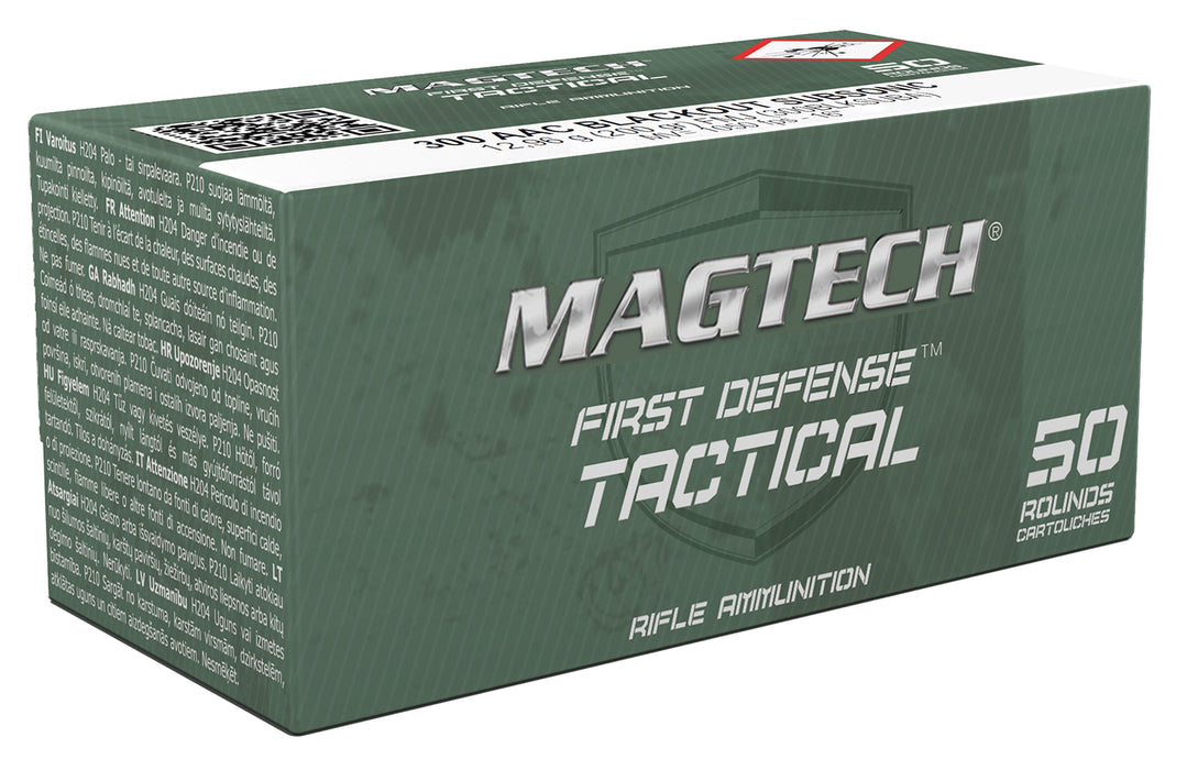 Magtech 300BLKSUBA Tactical/Training  300 Blackout 200 gr 1017 fps Full Metal Jacket Subsonic 50 Bx/20 Cs