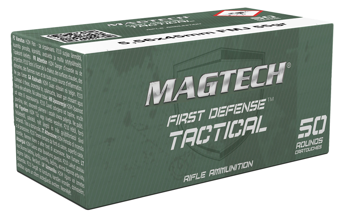 Magtech 556A Tactical/Training  5.56x45mm NATO 55 gr 3265 fps Full Metal Jacket (FMJ) 50 Bx/20 Cs