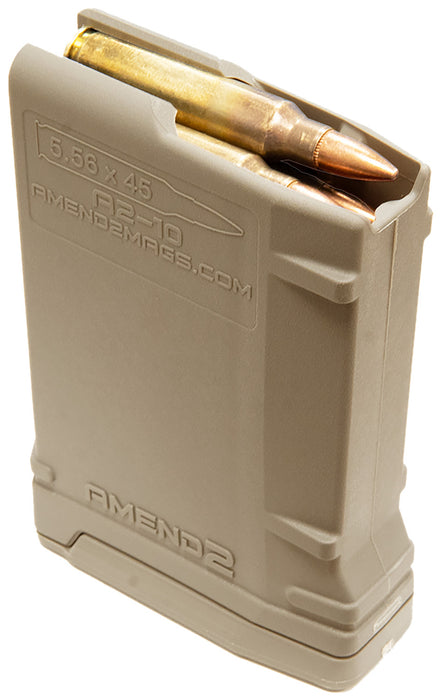 Amend2 556MOD2FDE10 MOD-2  10rd 223 Rem/5.56x45mm NATO Compatible w/ AR-15/M16/M4 Flat Dark Earth Polymer