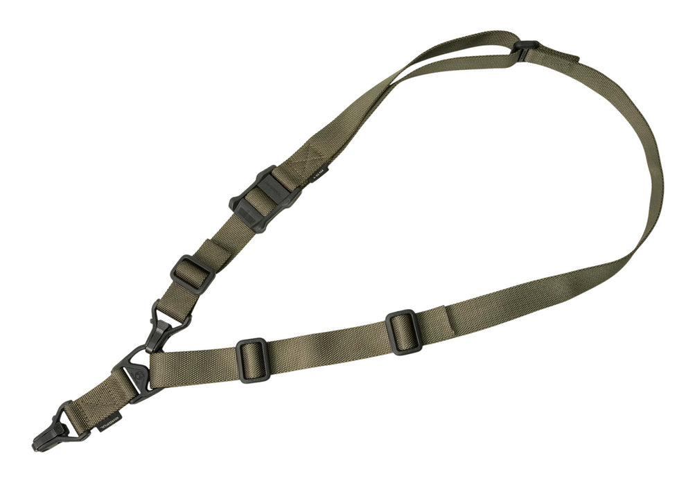 Magpul MAG514-RGR MS3 Gen2 Sling made of Nylon Webbing with Ranger Green Finish, Adjustable One-Two Point Design & Polymer Hardware for Rifles