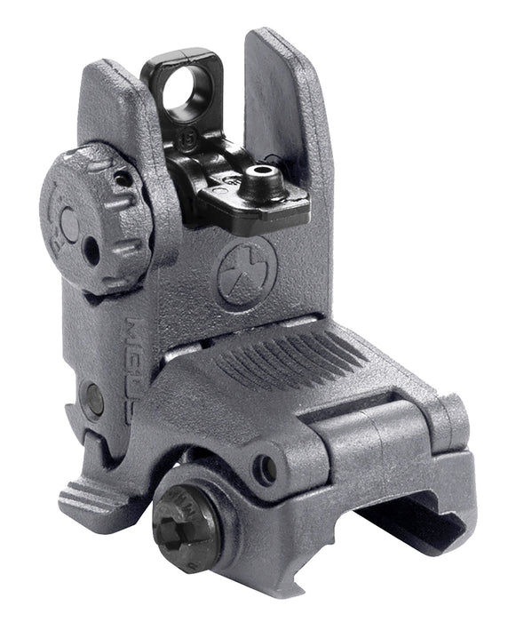 Magpul MAG248-GRY MBUS Sight Rear  Stealth Gray Folding for AR-15/M16