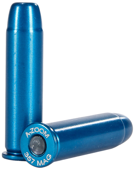 A-Zoom 16319 Blue Snap Caps Revolver 357 Mag Aluminum 12 Pack