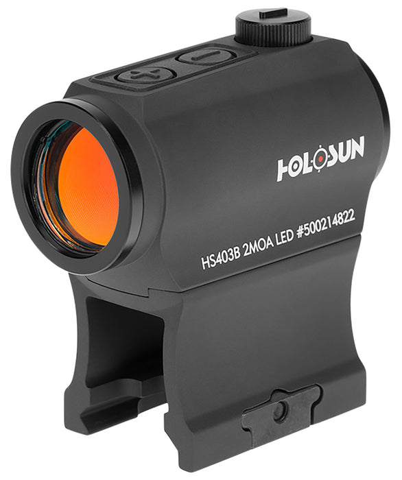 Holosun HS403B HS403B  Black Anodized 1 x 20mm 2 MOA Red Dot Reticle