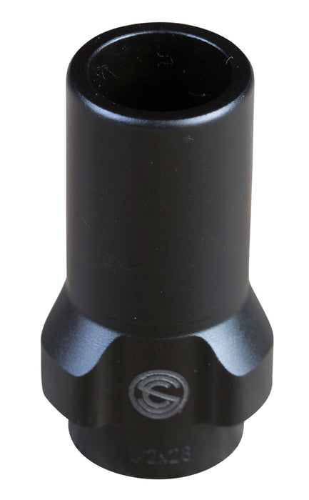 SilencerCo AC2607 3-Lug Muzzle Device 9mm Luger 1/2"-36 tpi Steel