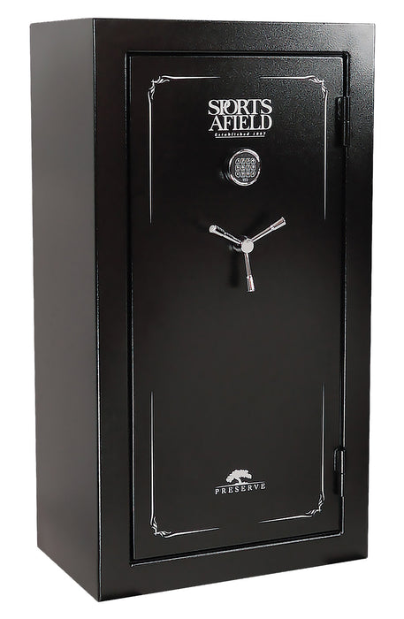 Sports Afield SECSA5932P Preserve SA5932P Keypad/Key Entry Black Textured Steel Holds 32 + 6 59" H x 32" W  x 20" D Fireproof- Yes