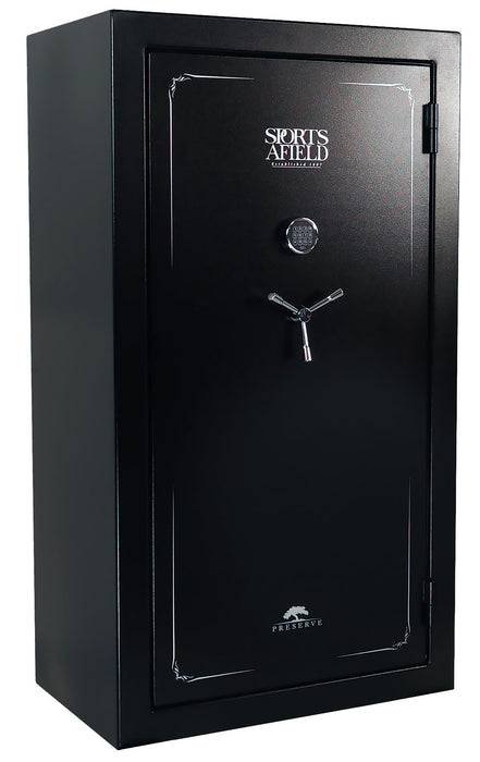 Sports Afield SECSA5940P Preserve SA5940P Keypad/Key Entry Black Textured Steel Holds 40 + 8 59" H x 40" W x 22" D Fireproof- Yes