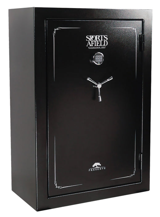 Sports Afield SECSA5940P Preserve SA5940P Keypad/Key Entry Black Textured Steel Holds 40 + 8 59" H x 40" W x 22" D Fireproof- Yes