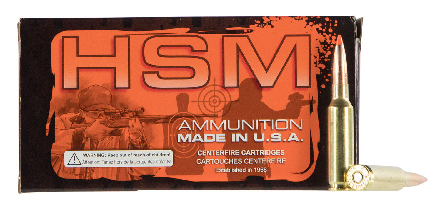 HSM 22332N Match  223 Rem 90 gr 2600 fps Sierra MatchKing BTHP (SMBTHP) 50 Bx/20 Cs