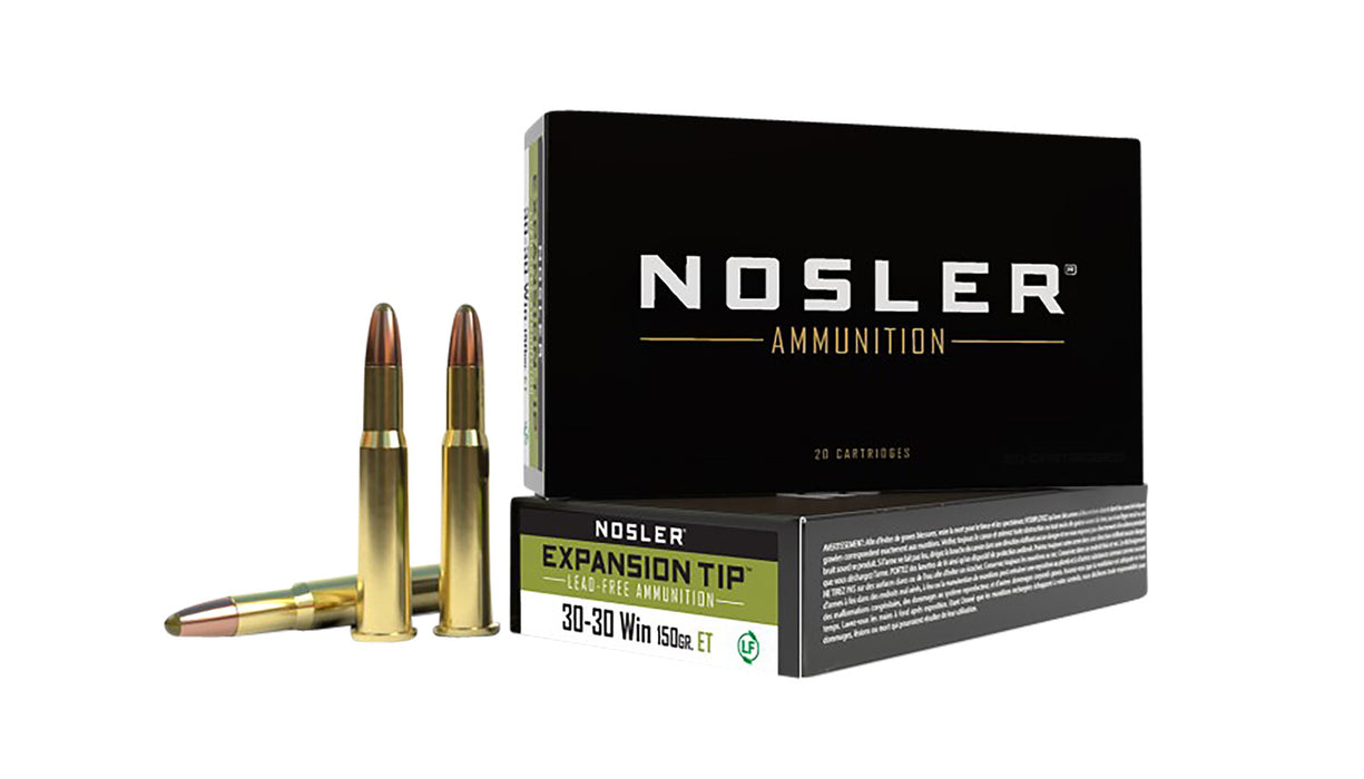 Nosler 40670 E-Tip  30-30 Win 150 gr E-Tip Lead-Free 20 Bx/ 10 Cs