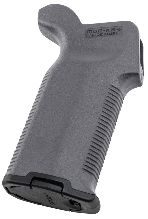 Magpul MAG532-GRY MOE-K2+ Grip Gray Polymer for AR-15, AR-10, M4, M16, M110, SR25