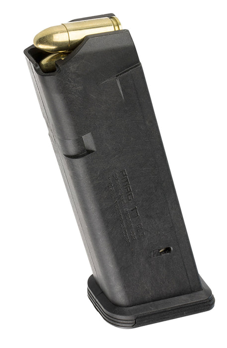 Magpul MAG546-BLK PMAG GL9 17rd 9mm Luger Compatible w/Glock 17/19/26/34/45 Black Polymer