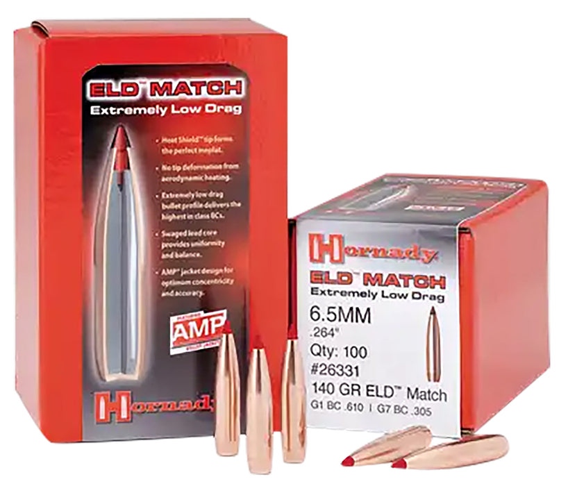 Hornady 33381 ELD Match  338 Cal .338 285 gr Extremely Low Drag Match 50 Per Box/ 15 Case