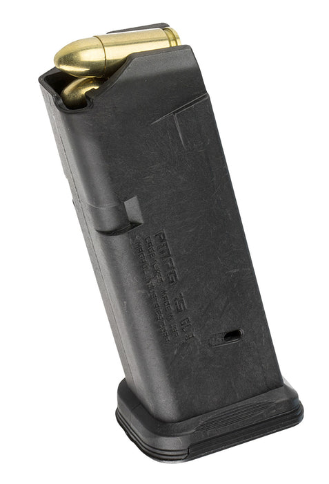 Magpul MAG550-BLK PMAG GL9 15rd 9mm Luger Compatible w/Glock 19 Black Polymer