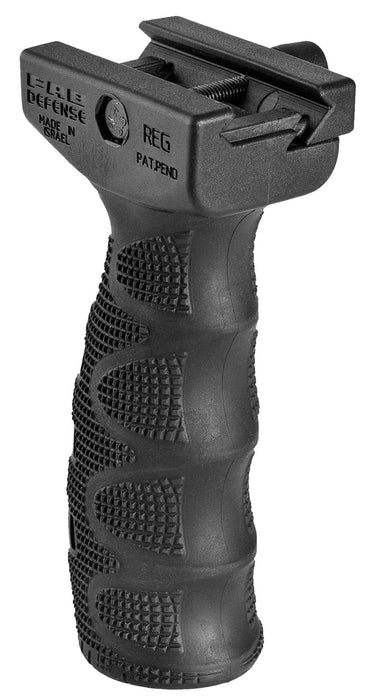 FAB Defense FXREGB REG Ergonomic Rubberized Tactical Foregrip w/Waterproof Storage Compartment Black Latex & Reinforced Polymer