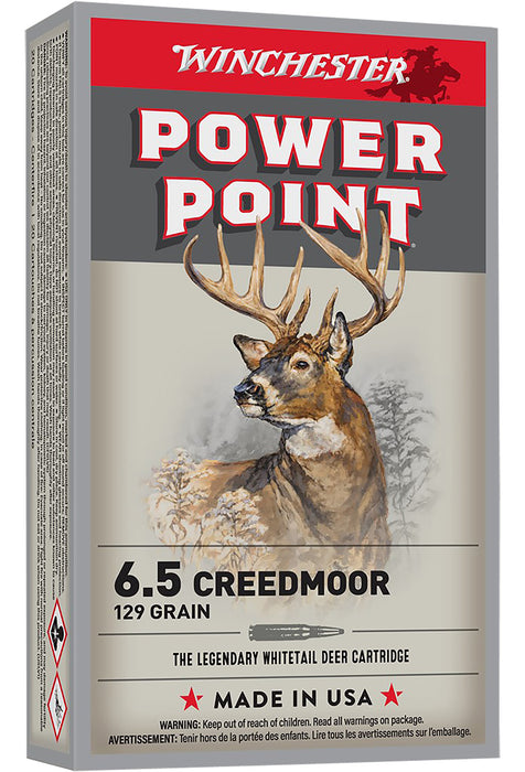 Winchester Ammo X651 Super X  6.5 Creedmoor 129 gr 2820 fps Power-Point (PP) 20 Bx/10 Cs