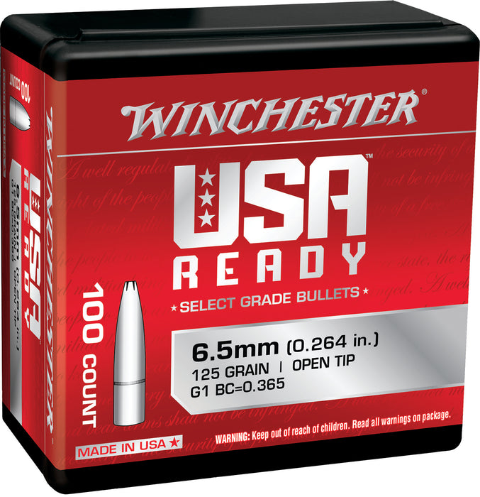 Winchester Ammo WBR65125 Centerfire Rifle  6.5Creedmoor 125gr Open Tip 100 Per Box/10 Case