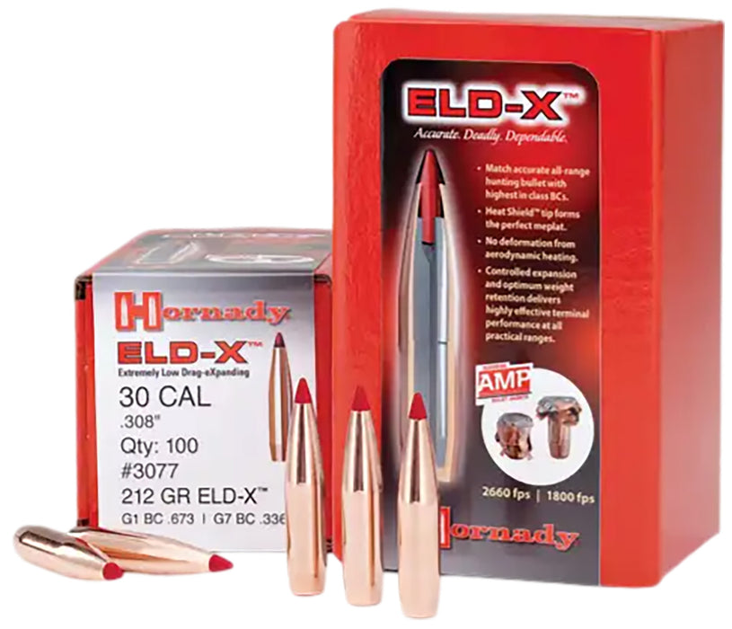 Hornady 2441 ELD-X  6mm .243 90 gr Extremely Low Drag eXpanding 100 Per Box/ 25 Case