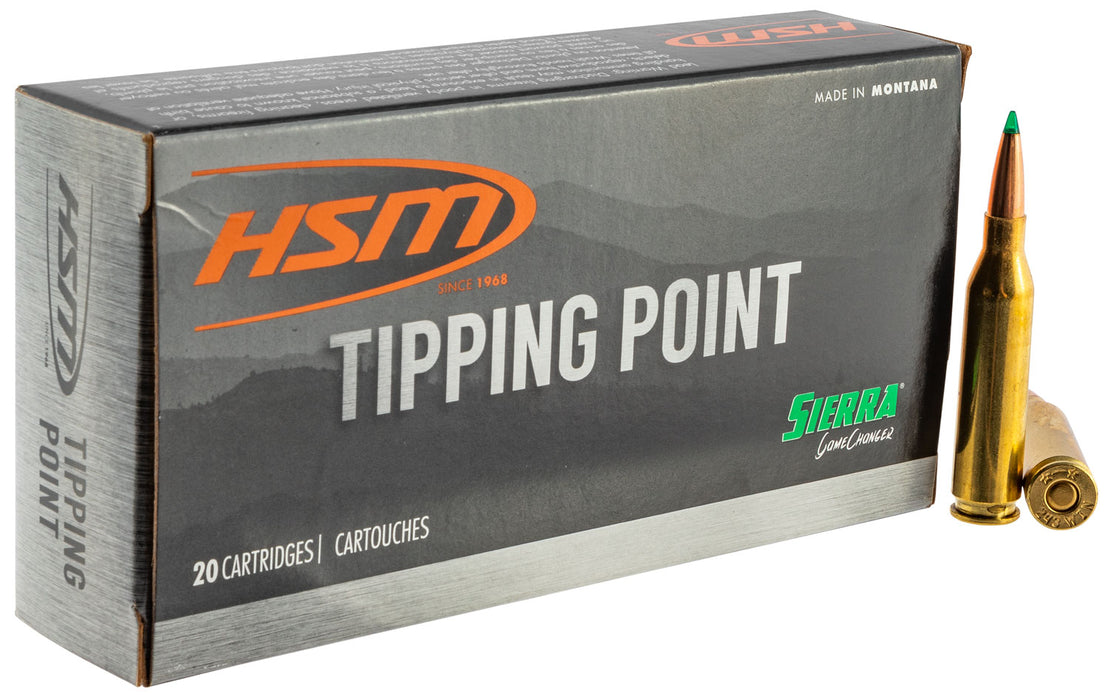 HSM 300645N Tipping Point  30-06 Springfield 165 gr Sierra GameChanger 20 Bx/20 Cs