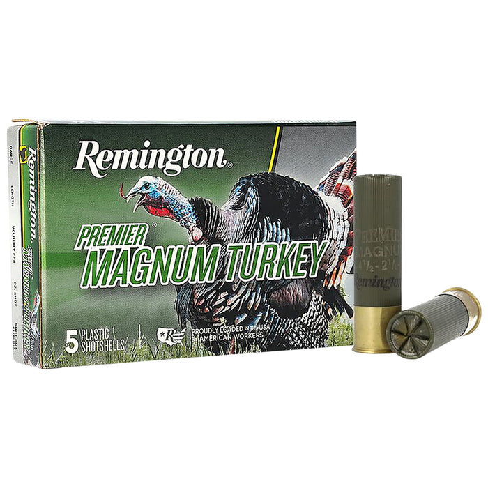 Remington Ammunition 24395 Premier Magnum Turkey 10 Gauge 3.50" 2 1/4 oz 1210 fps 4 Shot 5 Bx/20 Cs