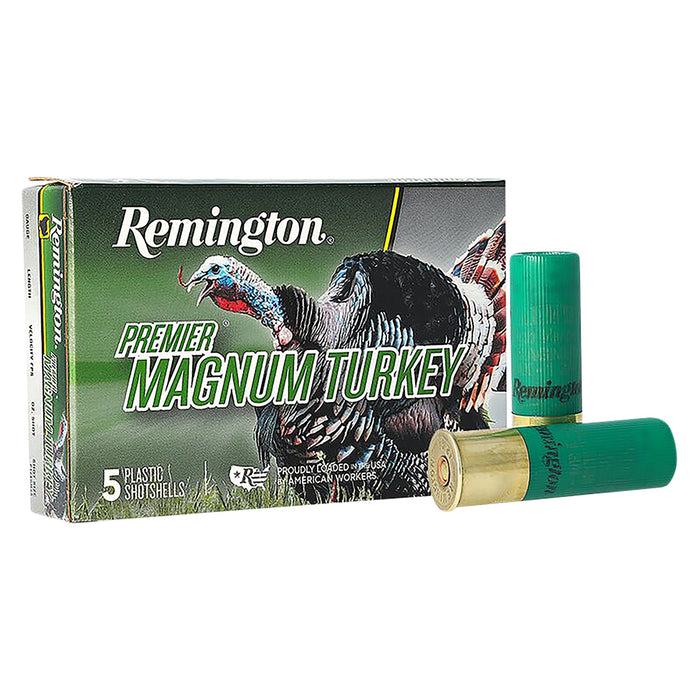 Remington Ammunition 26801 Premier Magnum Turkey 12 Gauge 3" 2 oz 1175 fps 4 Shot 5 Bx/20 Cs