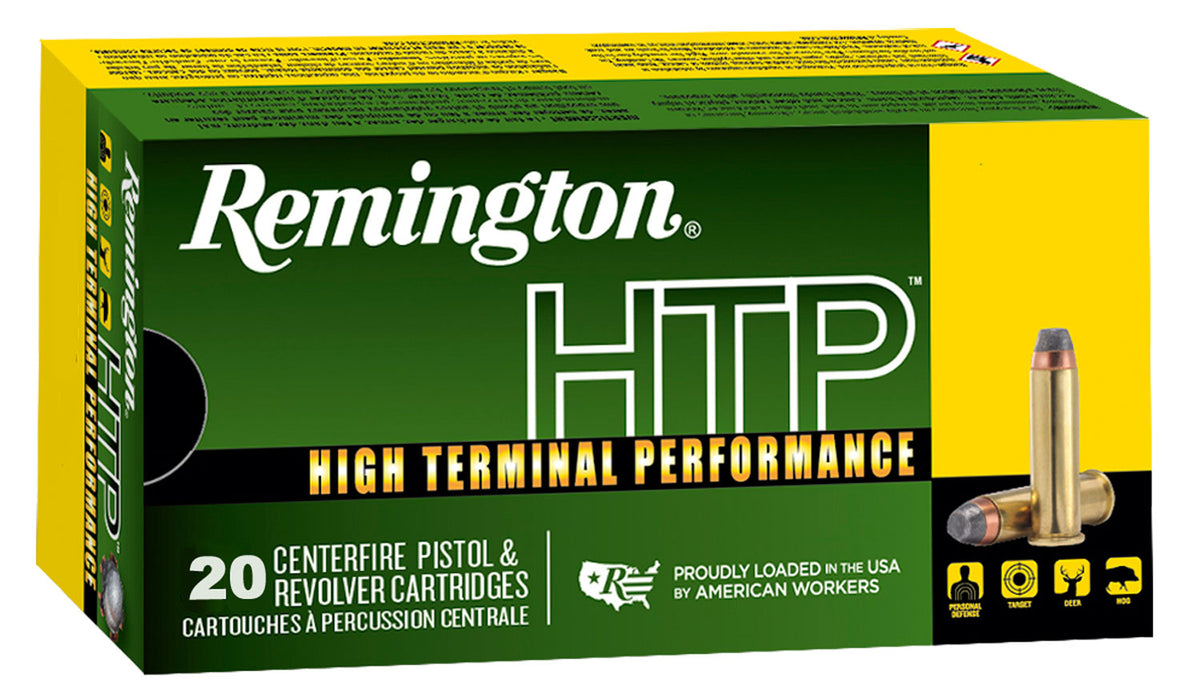 Remington Ammunition 22308 HTP  40 S&W 180 gr 1015 fps Jacketed Hollow Point (JHP) 20 Bx/25 Cs