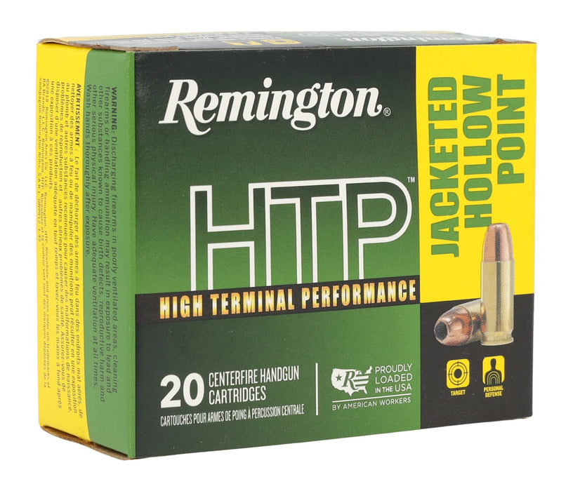 Remington Ammunition 22248 HTP  380ACP 88gr Jacketed Hollow Point 20 Per Box/25 Case
