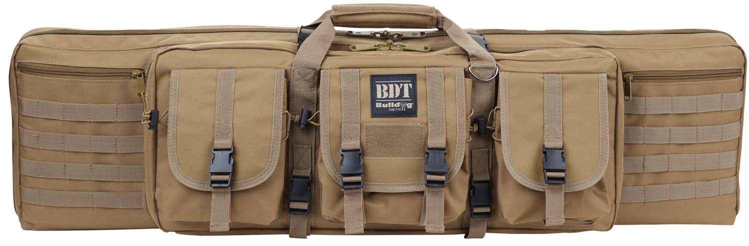 Bulldog BDT3536T BDT Tactical Single 36" Tan Nylon, 3 Accessory Pockets, Deluxe Padded Backstraps, Lockable Zippers, Padded Internal Divider