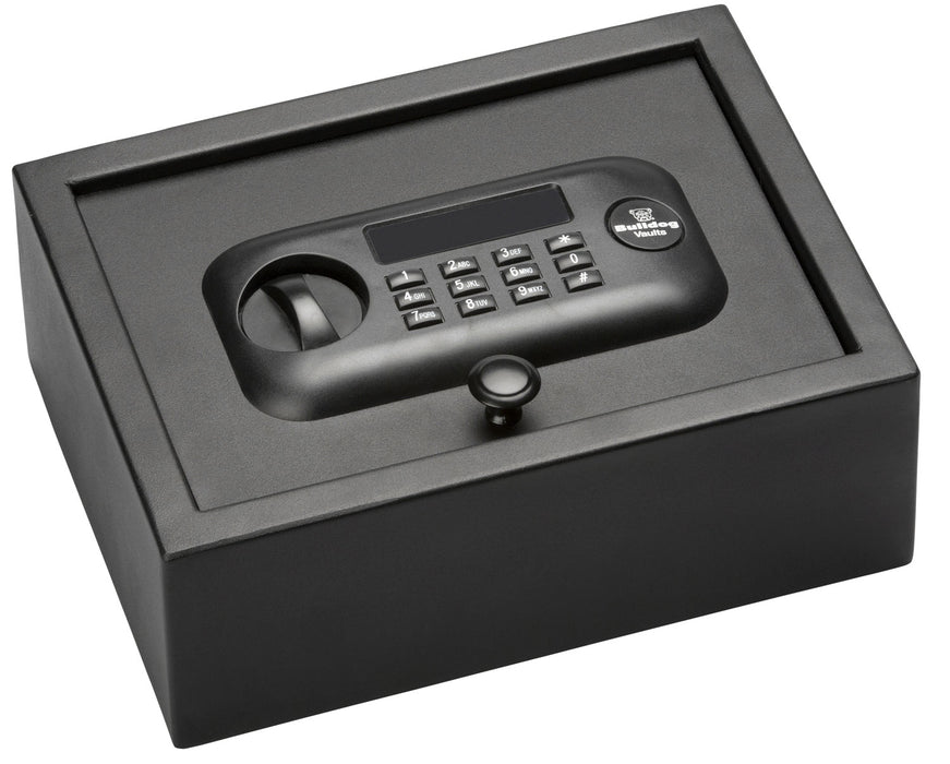 Bulldog BD1030 Digital Top Open Vault Standard Keypad Entry Black Powder Coat Steel 11.80" x 8.70" x 4"