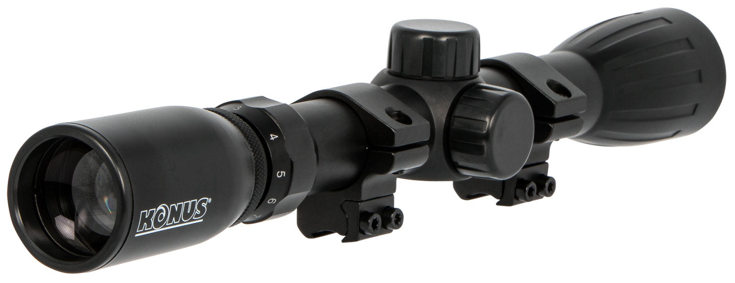 Konus 7351 KonusFire  Matte Black 3-9x32mm 1" Tube 30/30 Reticle Includes Mounting Rings