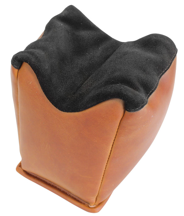 Birchwood Casey 48221 Leather Shooting Rest Unfilled Black Suede Top  4" W x 6" L x 6" H