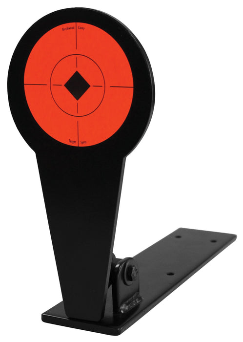 Birchwood Casey 47524 World of Targets Popper 4" Rimfire Pistol/Rifle Black/Orange Steel Diamond Standing Includes Ground Stakes