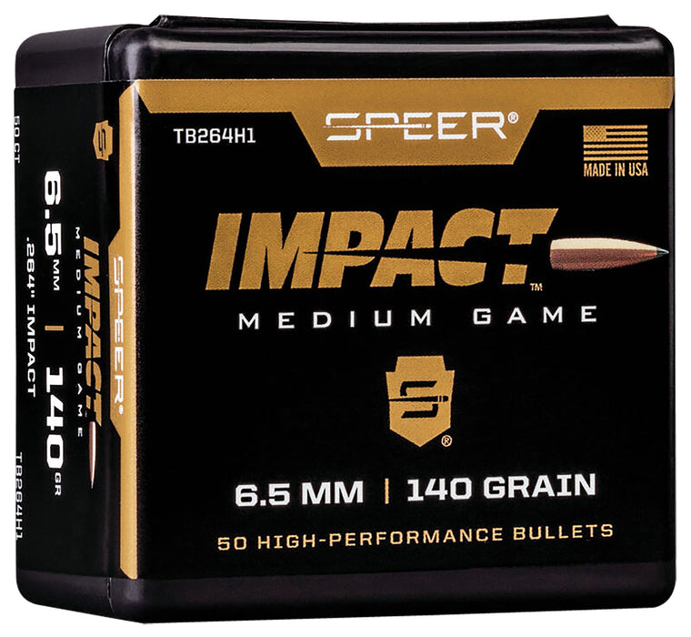 Speer TB264H1 Impact  6.5 Creedmoor .264 140 gr Slipstream Polymer Tip 50 Per Box/ 5 Case