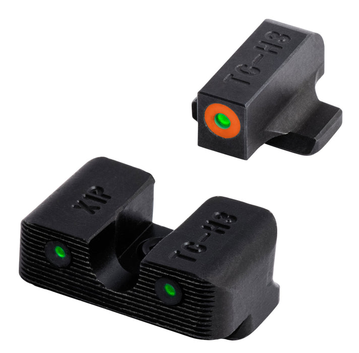 TruGlo TG231X1C Tritium Pro  Black | Green Tritium Orange Outline Front Sight Green Tritium Rear Sight